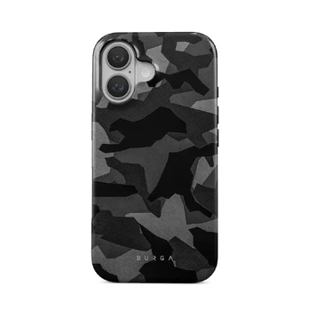 Night Black Camouflage - iPhone 16 Case, Tough (MagSafe) / N/A