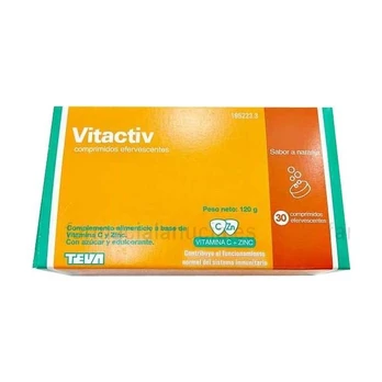 Teva Pharma Teva Vitactiv 30 Effervescent Tablets 120g