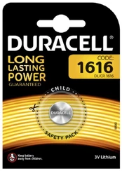 Elementai Duracell, CR1616, 3 V kaina
