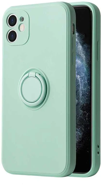 Dėklas Vennus Silicone Ring skirtas Apple iPhone 14 Pro Max mėtų spalvos