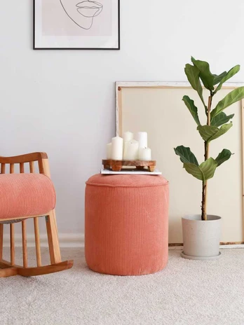 Pouffe Teddy - Vermilion