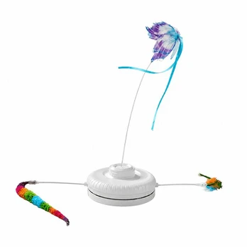 Katės interaktyvus žaislas, 3 priedai, USB įkrovimas, 1 vnt., Variantas 1