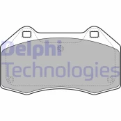 Stabdžių trinkelių rinkinys, diskinis stabdys DELPHI LP1940 kaina