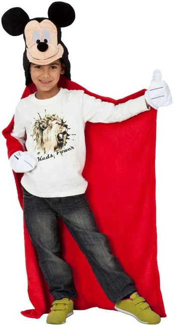 Pentone Mickey Mouse Luksus Poncho med hætte