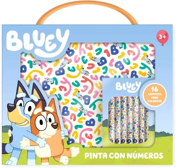 Moose Bluey paint with numbers briefcase