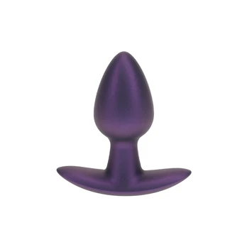 Ouch By Shots Smooth Silicone Anal Plug - Small - 2.6 / 6,5 cm - Metallic Violetinė
