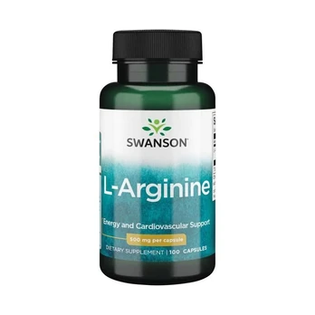 SWANSON L-Argininas 500 mg, 100 kaps.