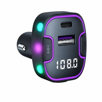 Automobilio Bluetooth FM siųstuvas su 3x USB-C, 1 vnt.