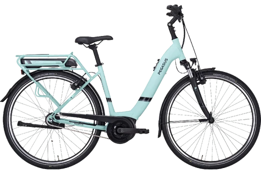 Dviratis 28' elektrinis Pegasus Solero E8R wave BOSCH Sistema 500wh melsvas