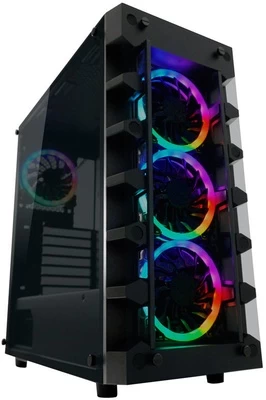 Korpusas LC-Power, juoda