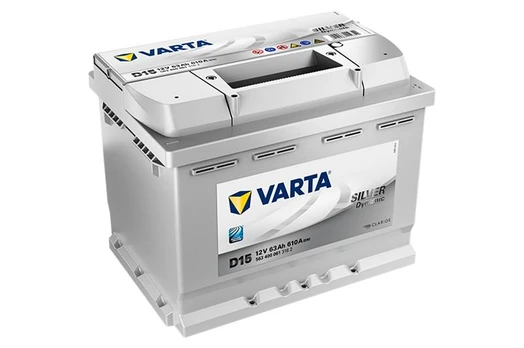 VARTA Sidabrinis Dynamic D15 (563400061) 63Ah akumuliatorius