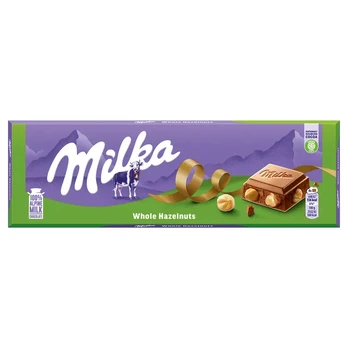 Šokoladas MILKA WHOLENUTS, 250 g