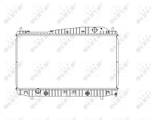 Variklio radiatorius NRF NRF 53482