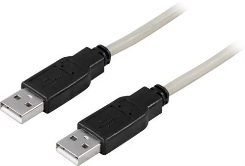 Kabelis DELTACO USB 2.0 Type A male - Type A male 0.5m