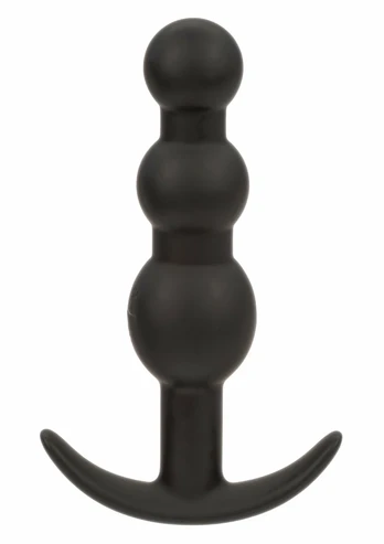 CalExotics Boundless Vibrating Beaded Plug Silicone Waterproof Black