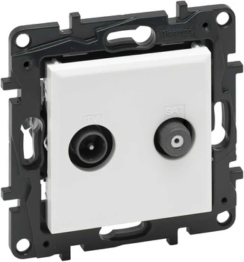 TV / SAT lizdas Niloe Step Legrand 863183 (balta spalva)