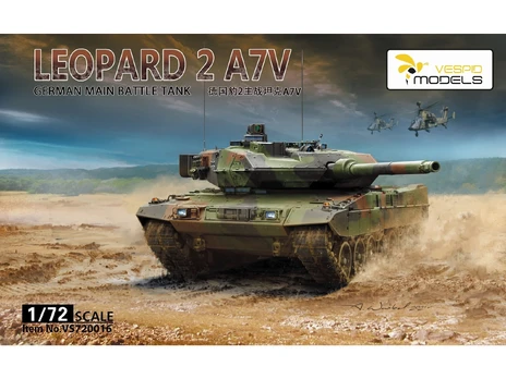 Surenkamas modelis Vespid models Leopard 2A7V German Main Battle Tank, 1/72, 720016