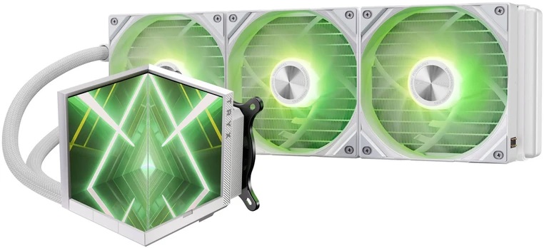 TRYX STAGE ARGB 360 AiO Vanduo Cooling, Dual IPS Ekranas - 360mm, Baltas