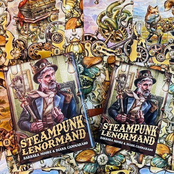 Steampunk Lenormand Oracle kortos