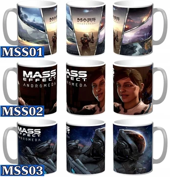 Mass Effect Andromeda puodelis, dovanų daug raštų