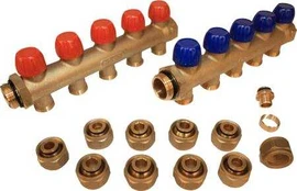 Wavin Tigris Fordelerrørssæt 1" 5vejs Inkl. 20x2,0 mm Pex koblingssæt