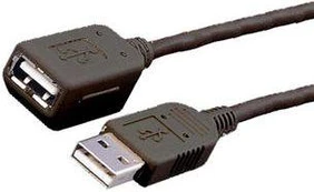MediaRange USB kabelis USB-A – USB-A 3 m juodas (MRCS111)