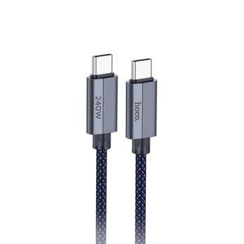 HOCO cable Type C to Type C PD QC3.0 5A 240W U134 1,8 m pilka
