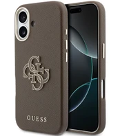 Dėklas Guess PU Resin Logo Case for iPhone 17 Brown