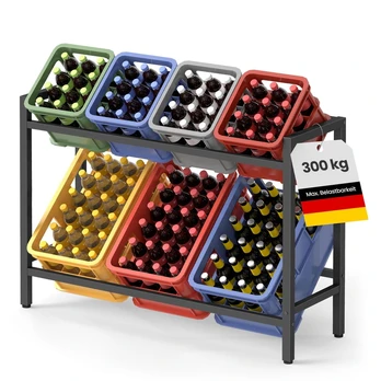 Gėrimų dėžių lentyna, 6 dėžėms (Ekspozicinė prekė)