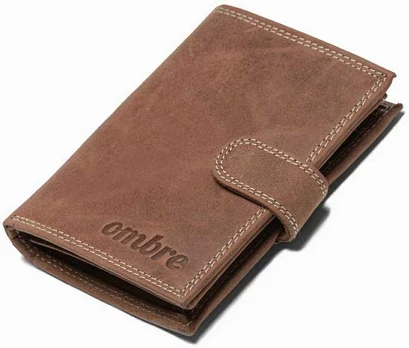 men's leather wallet a091 - light ruda