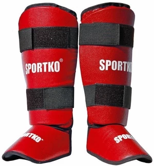 Blauzdų ir pėdų apsauga SportKO 331, raudona, XL