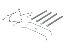 TRW PFK290 Brake pad fitting kit kaina