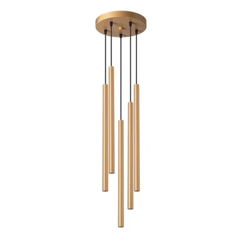 Pendant lamp PASTELO 5P gold gaismeklis