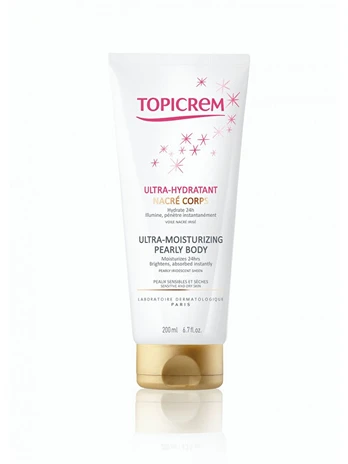 Drėkinantis kūno losjonas Topicrem Ultra Moisturizing Pearly Body, 200ml