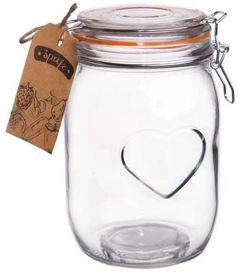 Stiklinis indas 1L