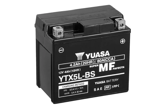 YUASA YTX5L-BS 4.2Ah (C20) akumuliatorius