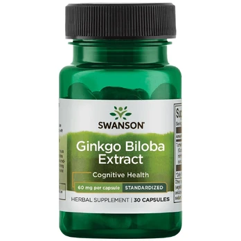 SWANSON Ginkgo Biloba Ekstraktas - 30 kaps.