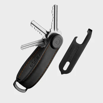 ​Orbitkey - Gift Set - Crazy Horse Key Organiser + Multitool V2 - Black