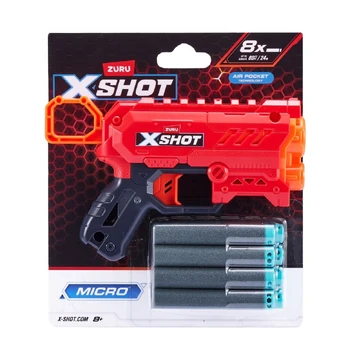*****ZURU X-SHOT Micro+8 strzałek 36726 /24