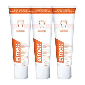Elmex Toothpaste Caries Protection 3 x 75 ml 75ml Unisex
