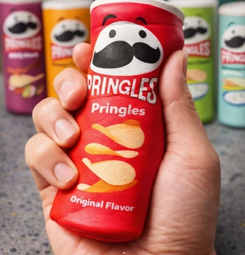Squishy pringles minkomas žaislas