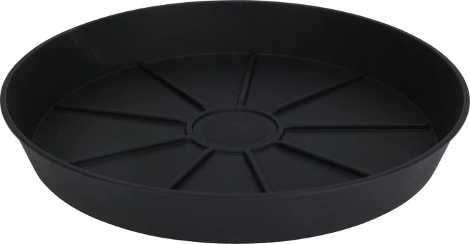 Plastikinė lėkštutė, antracito sp., skersmuo 29 cm