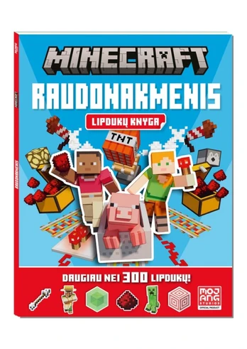 Minecraft. Raudonakmenis. Lipdukų knyga