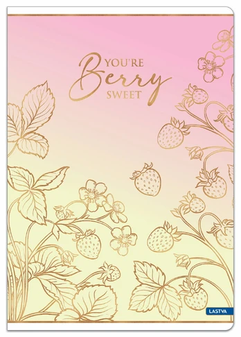 Sąsiuvinis linijomis A5 52lap 80g BERRY
