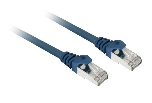 Sharkoon patch network cable SFTP, RJ-45, with Cat.7a raw cable (blue, 50cm)
