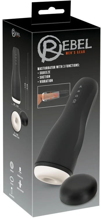 Masturbatorius su 3 funkcijomis