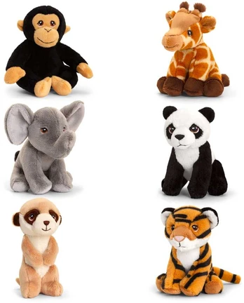 Keel Toys Keeleco Exotic Animals 12 cm - 6 different