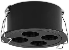 9W LED įleidžiamas šviestuvas INVISIBLE, juodas, 3000K, E3980201N