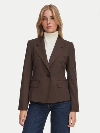 Marella Švarkas Rive 2623046101 Tamsiai ruda Regular Fit