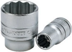 Lizdinė galvutė 1/2" 12-kampė 23 mm